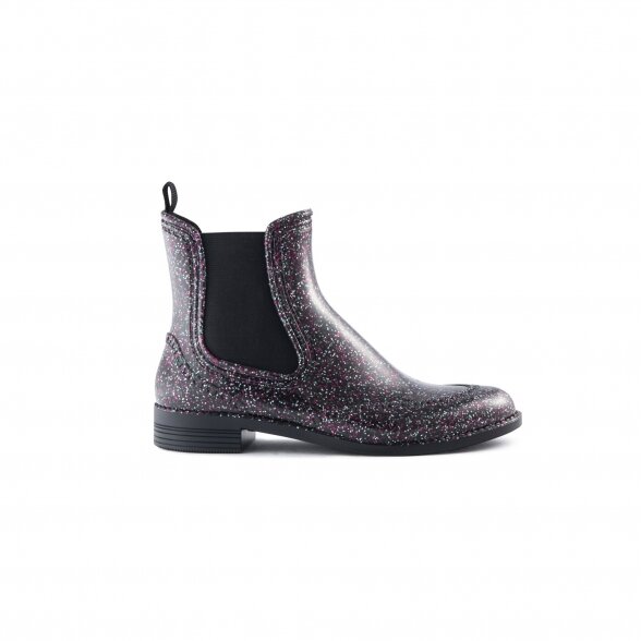 Moteriški guminiai batai Chelsea, Glitter bordo 160P 1