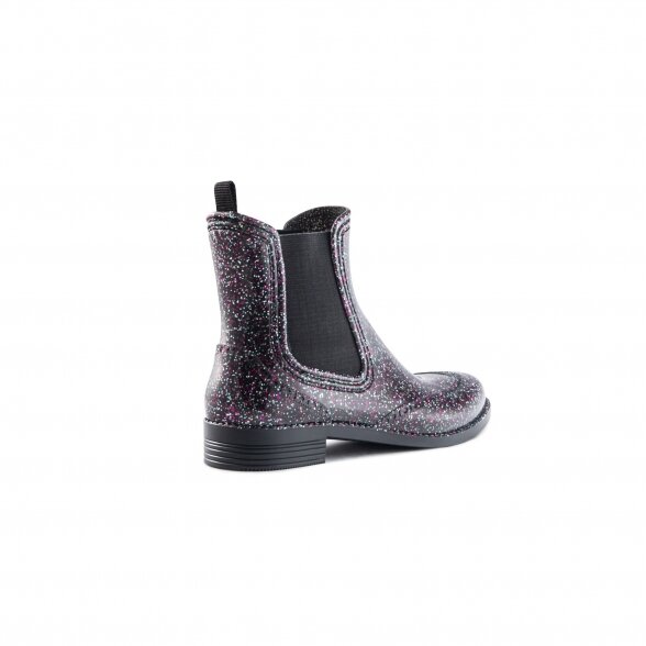 Moteriški guminiai batai Chelsea, Glitter bordo 160P 2