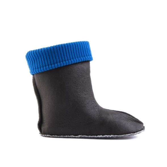 Šiltos mėlynos kojinės vaikiškiems botams 1