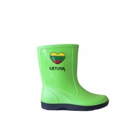 Žali guminiai batai vaikams "Myliu Lietuvą" 120P